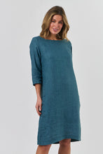 Load image into Gallery viewer, Naturals by O&amp;J Midi Dress Eucalyptus colour front shot
