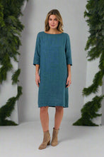 Load image into Gallery viewer, Naturals by O&amp;J Midi Dress Eucalyptus colour front shot

