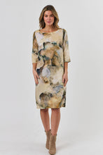 Load image into Gallery viewer, Naturals by O&amp;J Midi Dress Marble colour front shot
