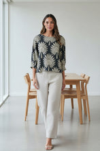 Load image into Gallery viewer, Naturals by O&amp;J Relaxed Fit Top Black colour front shot
