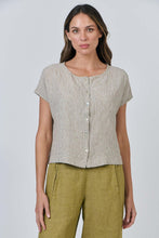 Load image into Gallery viewer, Naturals by O&amp;J Short Sleeve Button Up Shirt Blister colour front shot

