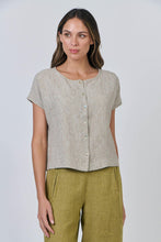 Load image into Gallery viewer, Naturals by O&amp;J Short Sleeve Button Up Shirt Blister colour front shot
