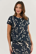 Load image into Gallery viewer, Naturals by O&amp;J Short Sleeve Button Up Shirt Universe colour front shot
