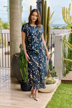 Load image into Gallery viewer, Naturals by O&amp;J Short Sleeve Button Up Shirt Universe colour front shot
