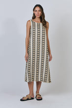Load image into Gallery viewer, Naturals by O&amp;J Sleeveless Neck Top Chevron colour front shot
