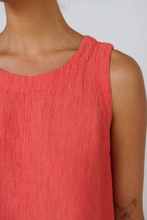 Load image into Gallery viewer, Naturals by O&amp;J Sleeveless Top Sunset Strip colour front closed up shot
