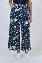 Load image into Gallery viewer, Naturals by O&amp;J Stretch Cotton Pants Ink Barnacles colour front shot
