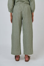 Load image into Gallery viewer, Naturals by O&amp;J Wide Leg Pants Artichoke colour back shot
