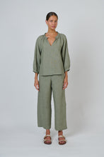 Load image into Gallery viewer, Naturals by O&amp;J Wide Leg Pants Artichoke colour front shot
