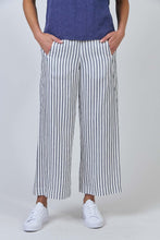 Load image into Gallery viewer, Naturals by O&amp;J Wide Leg Pants Blueberry Stripe colour front shot
