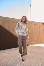 Load image into Gallery viewer, Naturals by O&amp;J Wide Leg Pants Cigar colour front shot
