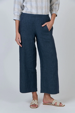 Load image into Gallery viewer, Naturals by O&amp;J Wide Leg Pants Poseidon colour front shot
