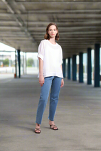 Load image into Gallery viewer, Neris - Art Space Top - White colour front shot
