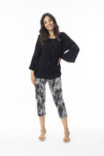 Load image into Gallery viewer, Orientique Bangalene Arashi Pant Black/White colour front shot
