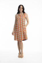 Load image into Gallery viewer, Orientique Camps Bay Sleeveless Reversible Dress Printed colour front shot
