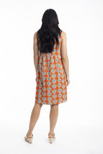 Load image into Gallery viewer, Orientique Camps Bay Sleeveless Reversible Dress Printed colour back shot
