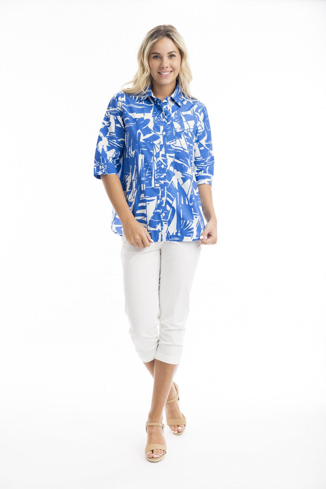 Orientique Cannes Shirt Printed colour front shot