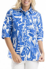 Load image into Gallery viewer, Orientique Cannes Shirt Printed colour front closed up shot
