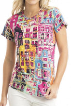 Load image into Gallery viewer, Orientique Crew Neck T-Shirt Ultrect colour front closed up shot
