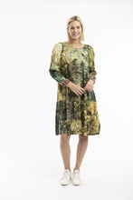 Load image into Gallery viewer, Orientique Digital Dress Drop Waist Orient colour front shot

