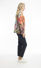 Load image into Gallery viewer, Orientique Digital Occasion Button Through Blouse Mix Color Left Side View
