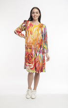 Load image into Gallery viewer, Orientique Digital Occasion Drop Waist Dress Mix Color Front View
