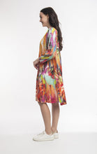 Load image into Gallery viewer, Orientique Digital Occasion Drop Waist Dress Mix Color Right Side View
