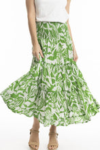 Load image into Gallery viewer, Orientique Hayman Green Skirt front closed up shot
