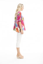 Load image into Gallery viewer, Orientique Jozani Oversized Top printed colour side shot
