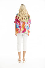 Load image into Gallery viewer, Orientique Jozani Oversized Top printed colour back shot
