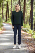 Load image into Gallery viewer, Orientique Knit Top R-Neck Pine colour front shot
