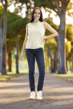 Load image into Gallery viewer, Orientique Knit Vest Knit-IN 2/30S Natural Melange colour front shot
