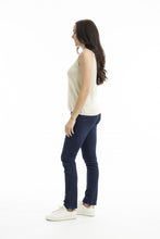 Load image into Gallery viewer, Orientique Knit Vest Knit-IN 2/30S Natural Melange colour side shot

