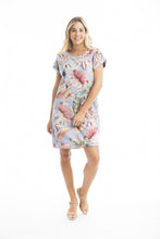 Load image into Gallery viewer, Orientique Luzon Reversible Short Sleeve Dress Printed colour front shot
