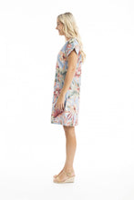 Load image into Gallery viewer, Orientique Luzon Reversible Short Sleeve Dress Printed colour side shot
