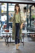 Load image into Gallery viewer, Orientique Petropolis Kimono Printed colour front shot
