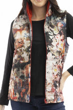 Load image into Gallery viewer, Orientique Puffer S/L Japanese Garden colour front closed up shot
