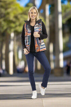 Load image into Gallery viewer, Orientique Puffer S/L Tropical Patch colour front shot

