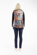 Load image into Gallery viewer, Orientique Puffer S/L Tropical Patch colour back shot
