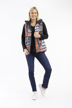 Load image into Gallery viewer, Orientique Puffer S/L Tropical Patch colour front shot
