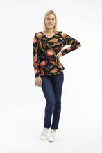 Load image into Gallery viewer, Orientique Reckless Top Contemporary Printed colour front shot
