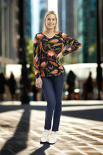 Load image into Gallery viewer, Orientique Reckless Top Contemporary Printed colour front shot
