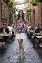 Load image into Gallery viewer, Orientique Crew T-Shirt Retro Paisley colour front shot
