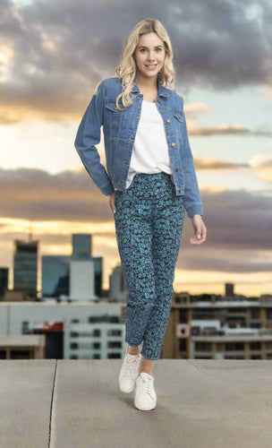 Orientique Reversible Drill Pants Navy Front View