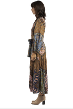 Load image into Gallery viewer, Orientique Rio Branco Buttonthrough Dress Printed colour side shot
