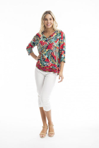 Orientique Rio Top Printed colour front shot