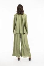 Load image into Gallery viewer, Orientique Solid Top Olive colour back shot
