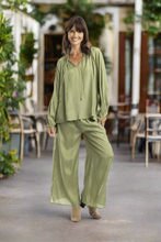 Load image into Gallery viewer, Orientique Solid Top Olive colour front shot
