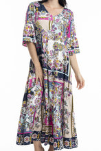 Load image into Gallery viewer, Orientique Sotavento Peak Maxi Dress front closed up shot
