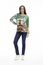 Load image into Gallery viewer, Orientique T-Shirt Contemporary Crew LS Alicante colour front shot
